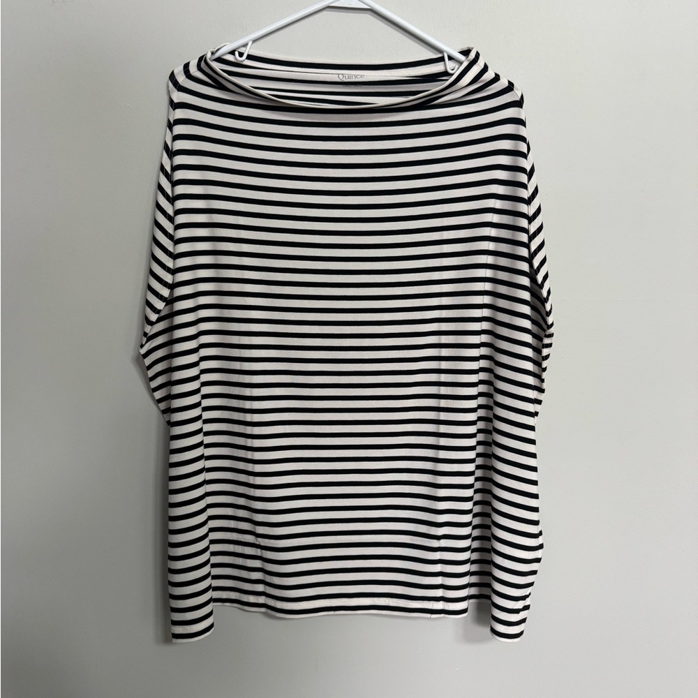 Quince Bamboo 5-in-1 Multi-Use Cover Black and White Striped nursing cover